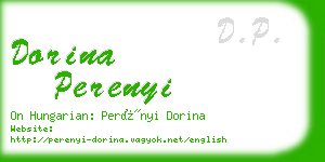 dorina perenyi business card